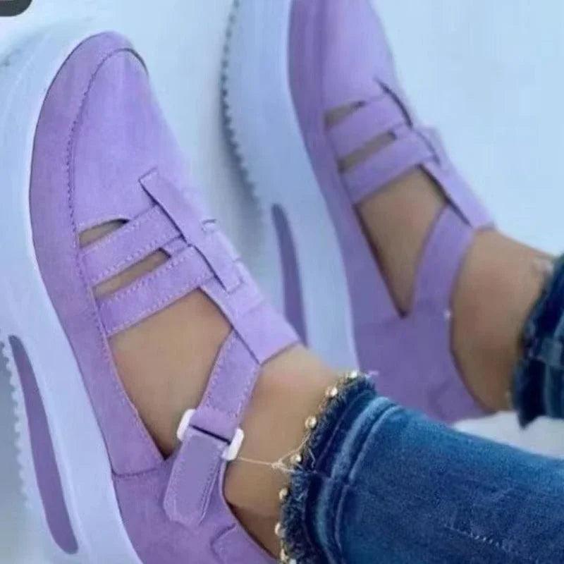 Summer 2024 New Women Breathable Mesh Wedge Casual Sport Shoes Woman Non Slip Vulcanize Sandals Platform Sneakers Plus Size 43-THAT FASHION STORE