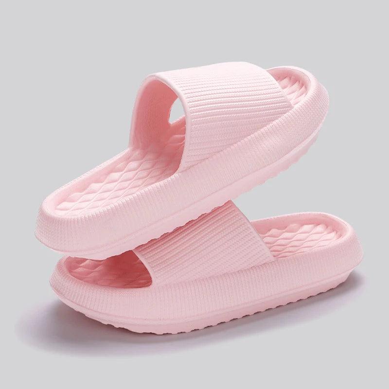 Eva Thick Platform Cloud Slippers Women Soft Sole Pillow Slides 2024 Summer Beach Sandals Woman Non Slip Bathroom Home Shoes-THAT FASHION STORE