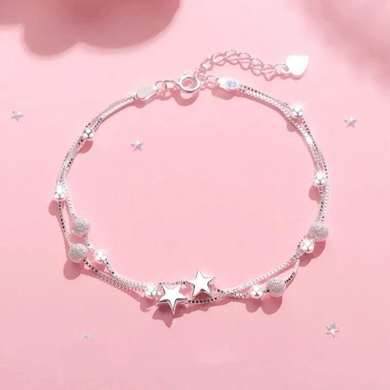 Fine 925 Sterling Silver Lucky Beads Ball Bracelet For Women Luxury Adjustable Bracelet Party Beautiful Jewelery Holiday Gifts-THAT FASHION STORE