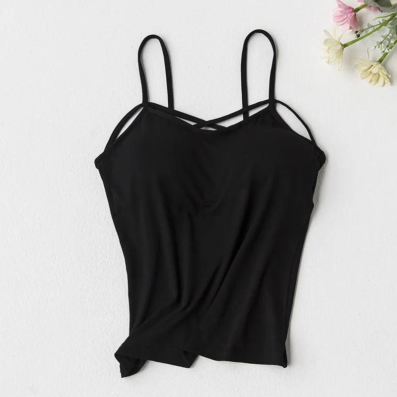 Summer Sexy Crop top Women Cotton Breast Cross Vest Tops female Short Backless Camis Girls Brief Fashion Tank Top Woman clothes-THAT FASHION STORE