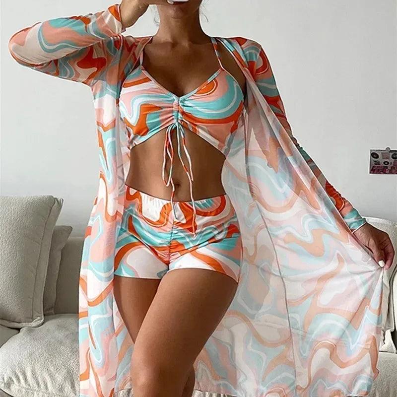 2024 Separate Swimsuits Tankini Set Female Swimwear Sports Beach Wear Two-Piece Bathing Suits Girls Pool Women Swimming Suit-THAT FASHION STORE