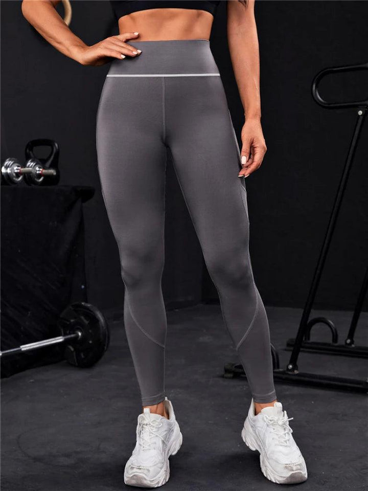 Women Gym Yoga Butt Lifting Leggings High Waist Quick Dry Sports Pants With Elastic Waistband Exercise Trousers Workout Leggings-THAT FASHION STORE