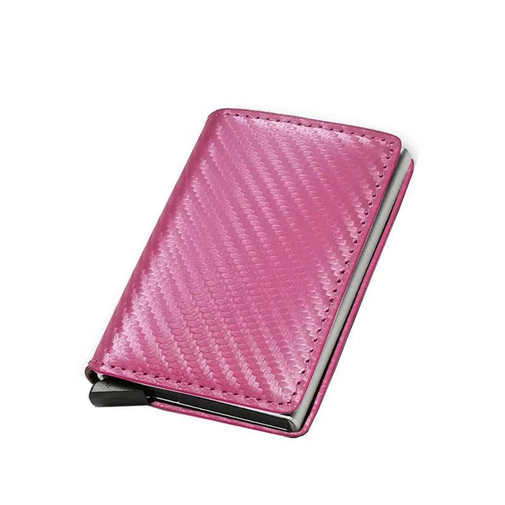 Carbon Fiber Credit Card Holder Wallets Men Brand Rfid Black Magic Trifold Leather Slim Mini Wallet Small Money Bag Male Purses-THAT FASHION STORE