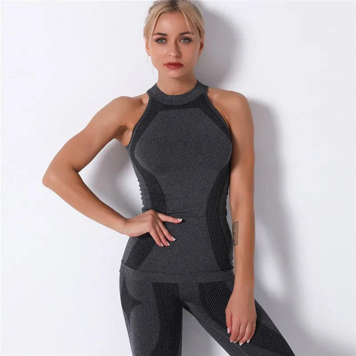 Sleeveless Workout Yoga Vest Sport Shirt Women Fitness Sport Solid Tops Gym Running Training Wear Seamless Cosy Sportswear-THAT FASHION STORE