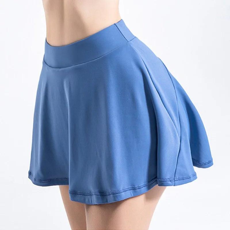 Cloud Hide Pocket Tennis Skirts Women Gym Golf Running Safe Yoga Pantskirt SEXY Sports Fitness Cycling Shorts High Waist Skort-THAT FASHION STORE