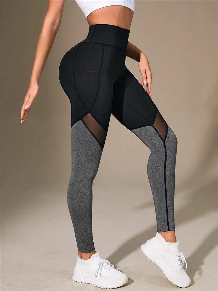 Women Gym Yoga Butt Lifting Leggings High Waist Quick Dry Sports Pants With Elastic Waistband Exercise Trousers Workout Leggings-THAT FASHION STORE