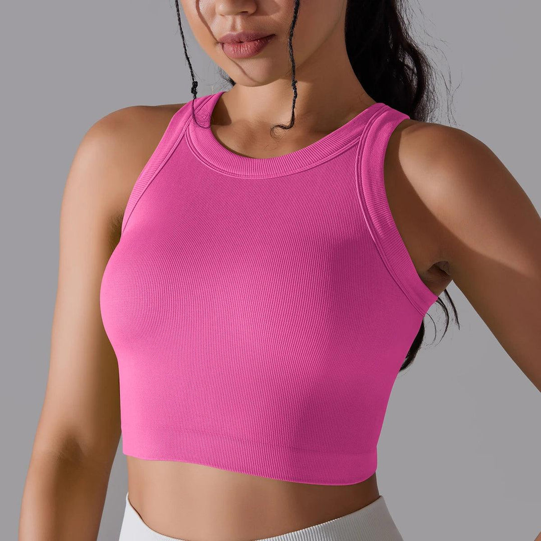 2 Tier Women Sports Bra Sexy Yoga Bra High Support Impact Sports Underwear Running Quick DryTank Top Fitness Gym Padded Bralette-THAT FASHION STORE