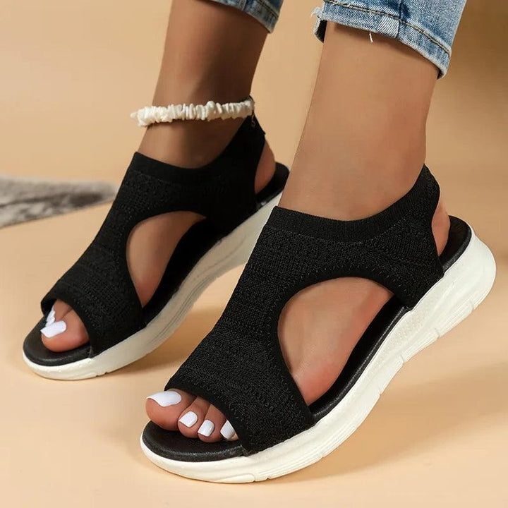 Women Summer Shoes 2024 New Mesh Fish Platform Sandals Women's Open Toe Wedge Sandals Ladies Light Casual Shoes Zapatillas Muje-THAT FASHION STORE