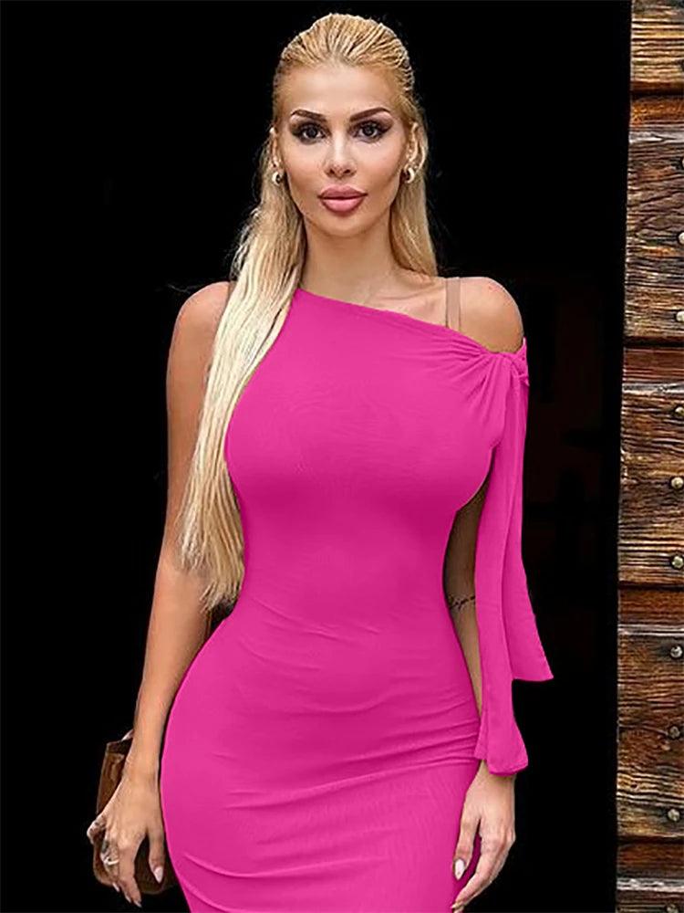 Nsauye 2024 Summer New Sexy Women Club Streetwear Y2K Basic Dress 2024 Lace Up Evening Party Bodycon Mini Fashion Holiday Dress-THAT FASHION STORE