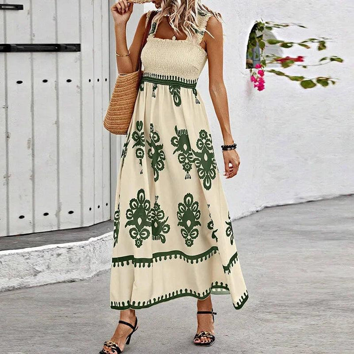 Summer Holiday Dress Women Casual Sleeveless A-Line Party Long Dress Boho Casual Sleeveless Party Dress 2024-THAT FASHION STORE