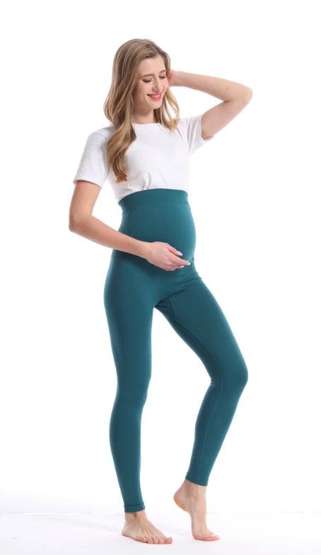 High Waist pregnancy Leggings Skinny Maternity clothes for pregnant women Belly Support Knitted Leggins Body Shaper Trousers-THAT FASHION STORE