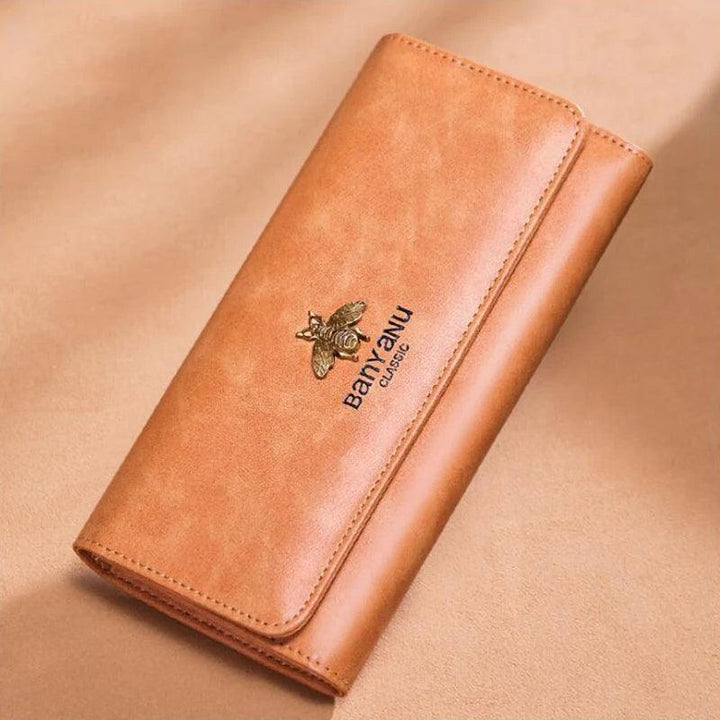 Women Anti RFID Credit Card Purse Business Travel Cow Leather Wallet Elegant Fashion Woman Clutch Bag for Gifts Work Party-THAT FASHION STORE