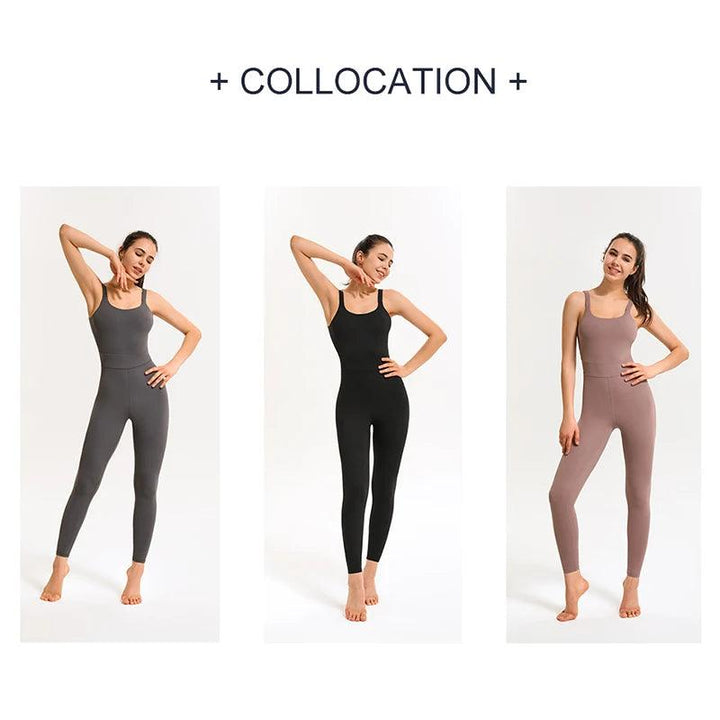 DANCEFISH Sport Outfit For Woman Fitness Class Suit Beautiful Back Sportwear Dancewear Aerial Yoga Jumpsuits-THAT FASHION STORE