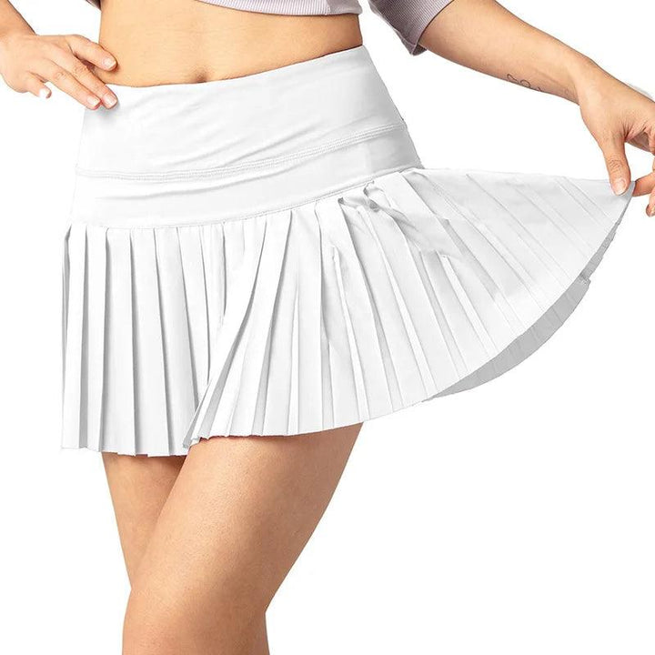 Cloud Hide Safe Tennis Skirts XS-XXL Gym Golf Running Pleated Pantskirt SEXY Women Sports Fitness Shorts Pocket High Waist Skort-THAT FASHION STORE