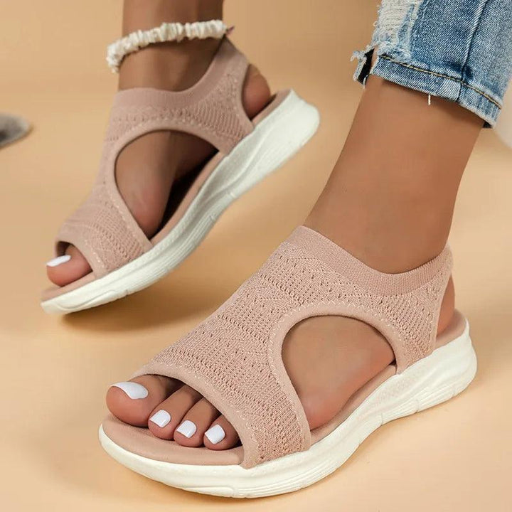 Women Summer Shoes 2024 New Mesh Fish Platform Sandals Women's Open Toe Wedge Sandals Ladies Light Casual Shoes Zapatillas Muje-THAT FASHION STORE