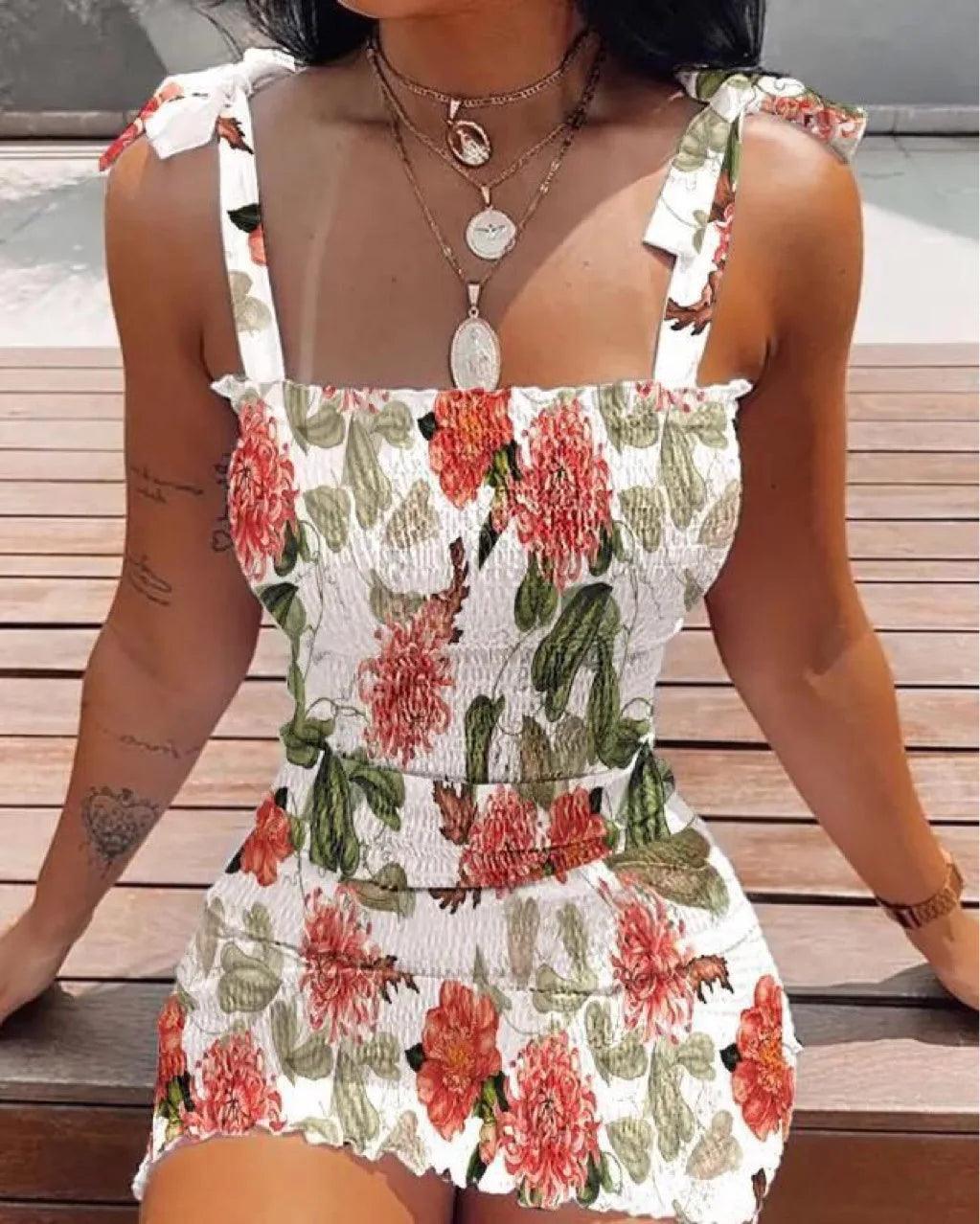 Trendy Solid Strap Short White Dresses Off Shoulder Sexy Skirt Pullover Sheath Mini Summer Beach Female Vest Dress-THAT FASHION STORE