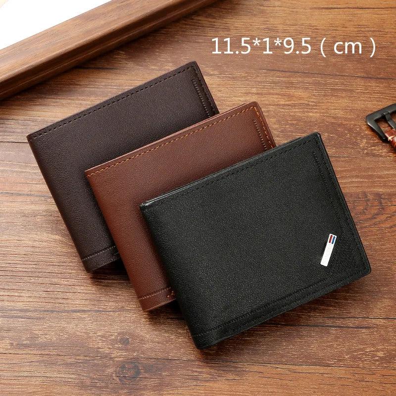 Vintage Pu Leather Wallet Minimalist Purse For Men Money Change Pouch Credit Card Holder Man Birthday Gifts-THAT FASHION STORE