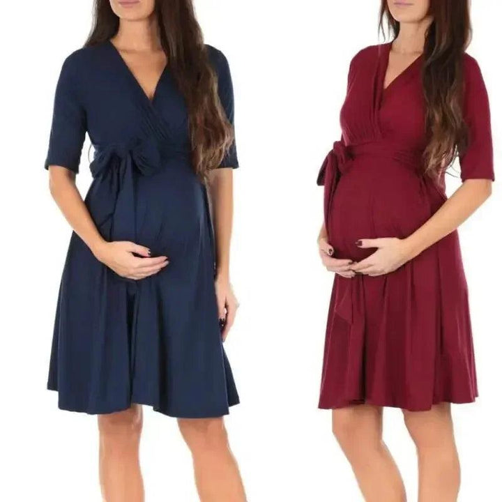 Color Women's Summer Pregnant Women's Dress Nursing Maternity for Pregnant Women Fashion Dresses Pregnancy Dress-THAT FASHION STORE