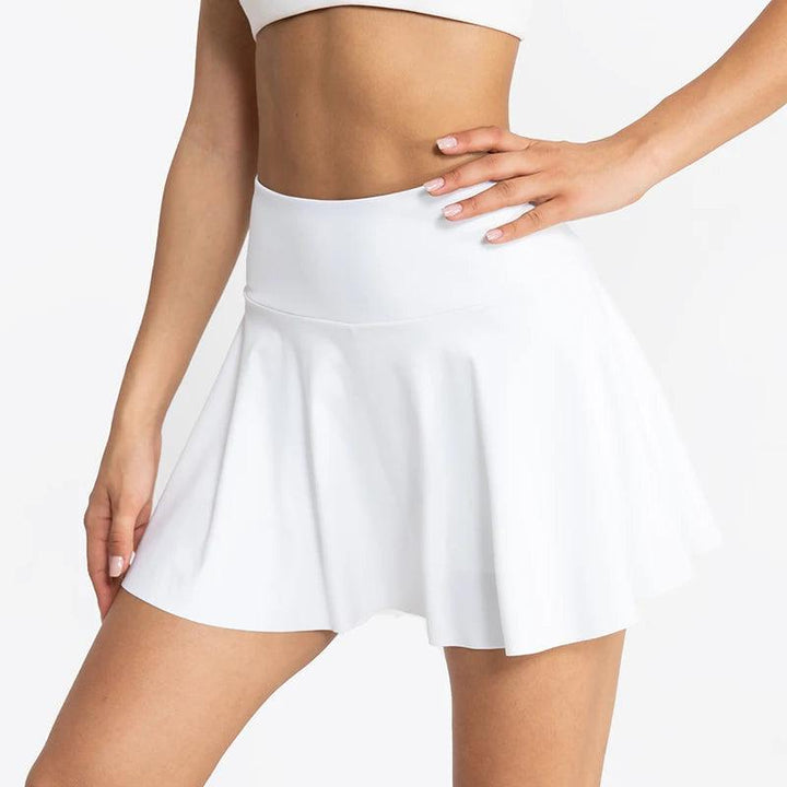 Women Tennis Skirt Sport Golf Ruffled Skirt With Shorts Fake Two Pieces Fitness Golf Wear High Waist Breathable Dance Yoga Skort-THAT FASHION STORE