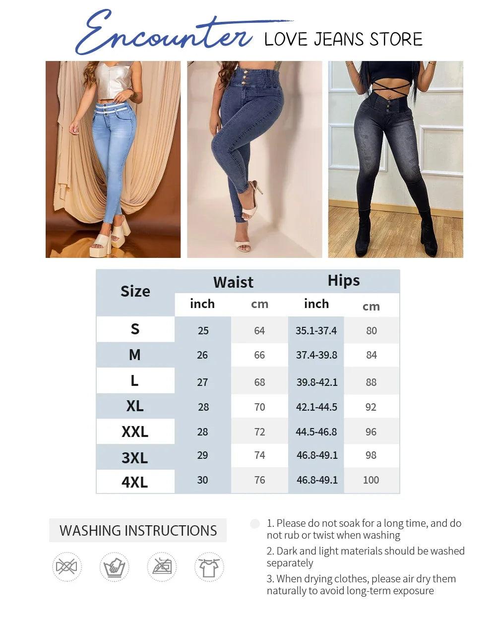 2024 Causal for Summer High Rise Skinny Butt Lifting Peach Hip High Waist Jeans for Women Slim Fit Flared Trousers Denim Pants-THAT FASHION STORE