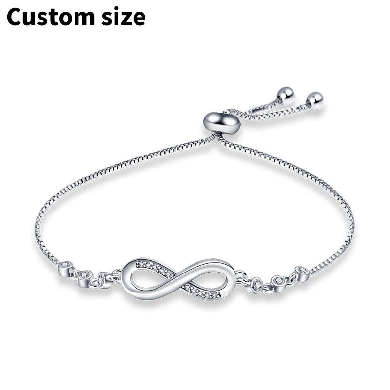 925 Sterling Silver Original Genuine Certified Rose Gold Luxury Charm Beads Bracelet Snake Chain For Women Jewelry Flat Bracelet-THAT FASHION STORE