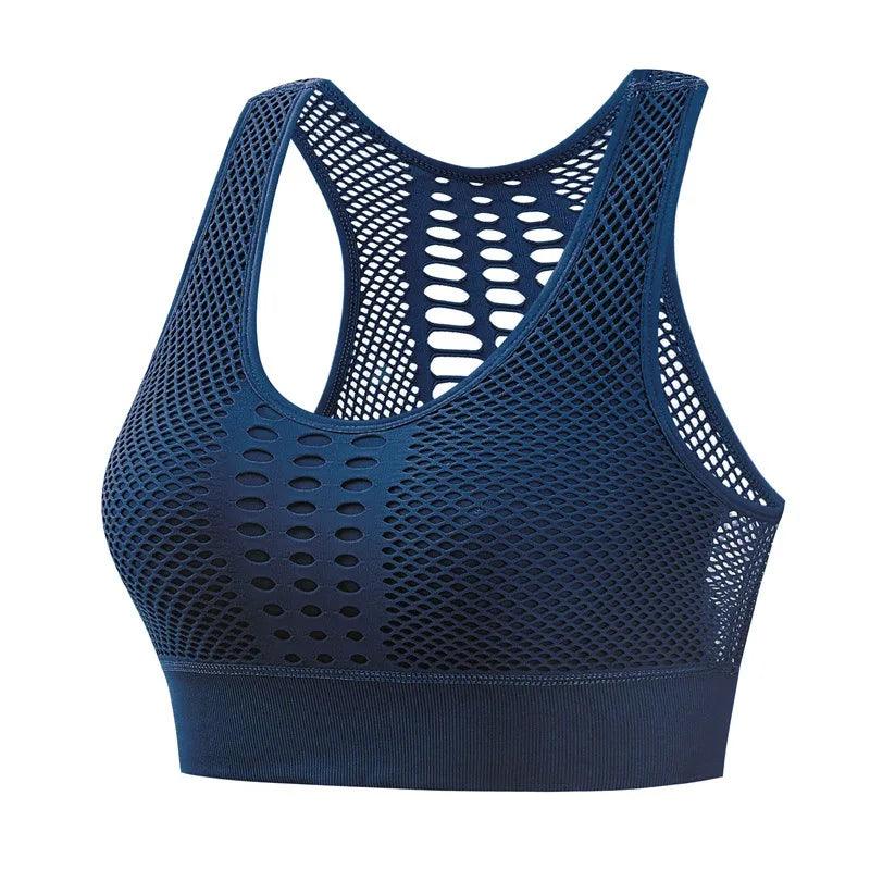 Hot Fitness Women's T-shirts Workout Sports Bra Yoga Vest Backless Solid Quick Dry Running Gym Sport bra Yoga Shirts Tank Top-THAT FASHION STORE