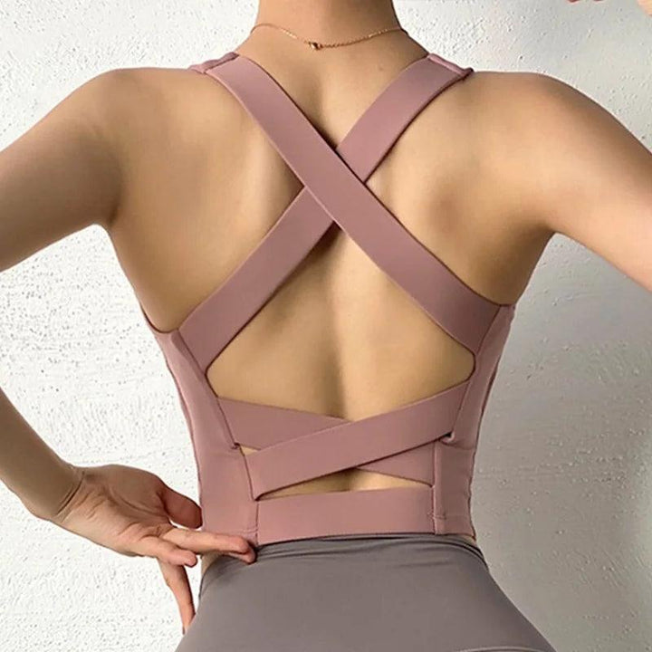 High Impact Sports Bra Zipper Yoga Bras Women Shockproof Push Up Brassiere Spots Top Crop Underwear Fitness Gym Shirt Sportswear-THAT FASHION STORE