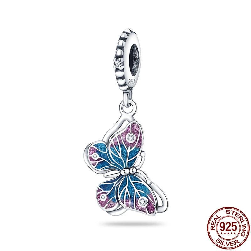 Hot Sale 925 Silver Chameleon Firefly Charm Fits Original Pandora Charm Bracelet Silver 925 Charm Beads DIY Boutique Jewelry-THAT FASHION STORE