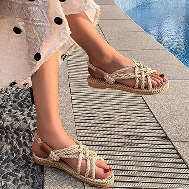 Sandals Woman Shoes Braided Rope With Traditional Casual Style And Simple Creativity Fashion Sandals Women Summer 2024-THAT FASHION STORE