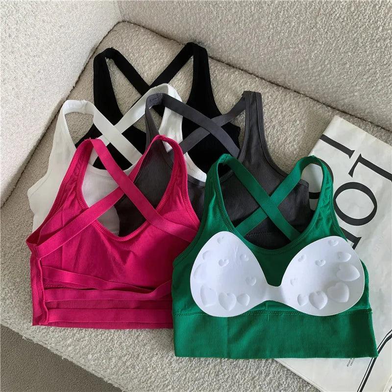 Sexy Sports Bra Yoga Bra Fitness Top women Seamless High impact Sports Bra Sports Underwear Push-Up Bra Sportswear Bralette-THAT FASHION STORE