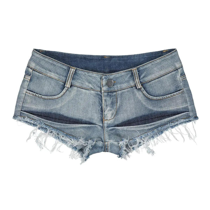 647 # New Sexy Low Waist Perforated Bar Hot Pants Summer Fashion Casual Jeans Denim Shorts Women-THAT FASHION STORE