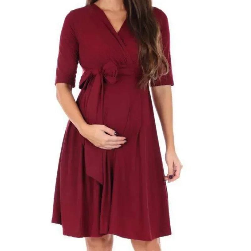 Color Women's Summer Pregnant Women's Dress Nursing Maternity for Pregnant Women Fashion Dresses Pregnancy Dress-THAT FASHION STORE