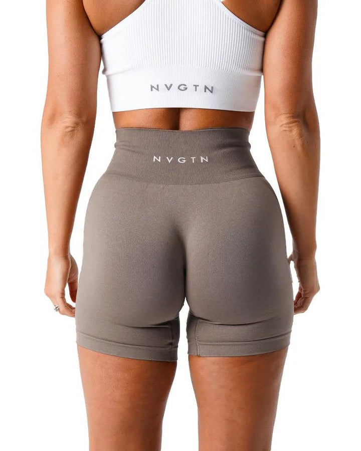 NVGTN Spandex Solid Seamless Shorts Women Soft Workout Tights Fitness Outfits Yoga Pants Gym Wear-THAT FASHION STORE