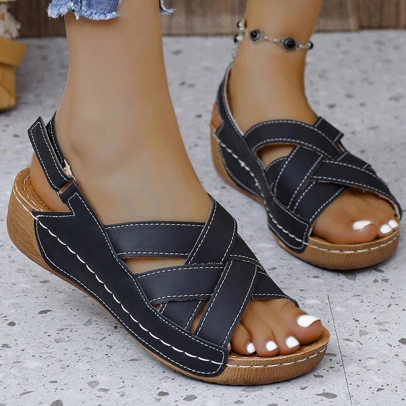 Shoes Women Sandals Summer Soft Shoes For Women Party Shoes Woman Wedge Women's Sandals Casual Footwear Female Women Sandal-THAT FASHION STORE