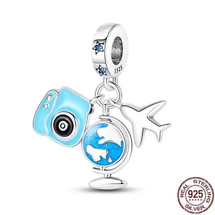 Hot Sale 925 Silver Chameleon Firefly Charm Fits Original Pandora Charm Bracelet Silver 925 Charm Beads DIY Boutique Jewelry-THAT FASHION STORE