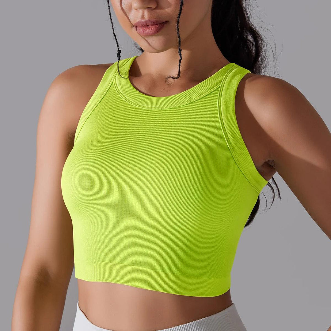 2 Tier Women Sports Bra Sexy Yoga Bra High Support Impact Sports Underwear Running Quick DryTank Top Fitness Gym Padded Bralette-THAT FASHION STORE