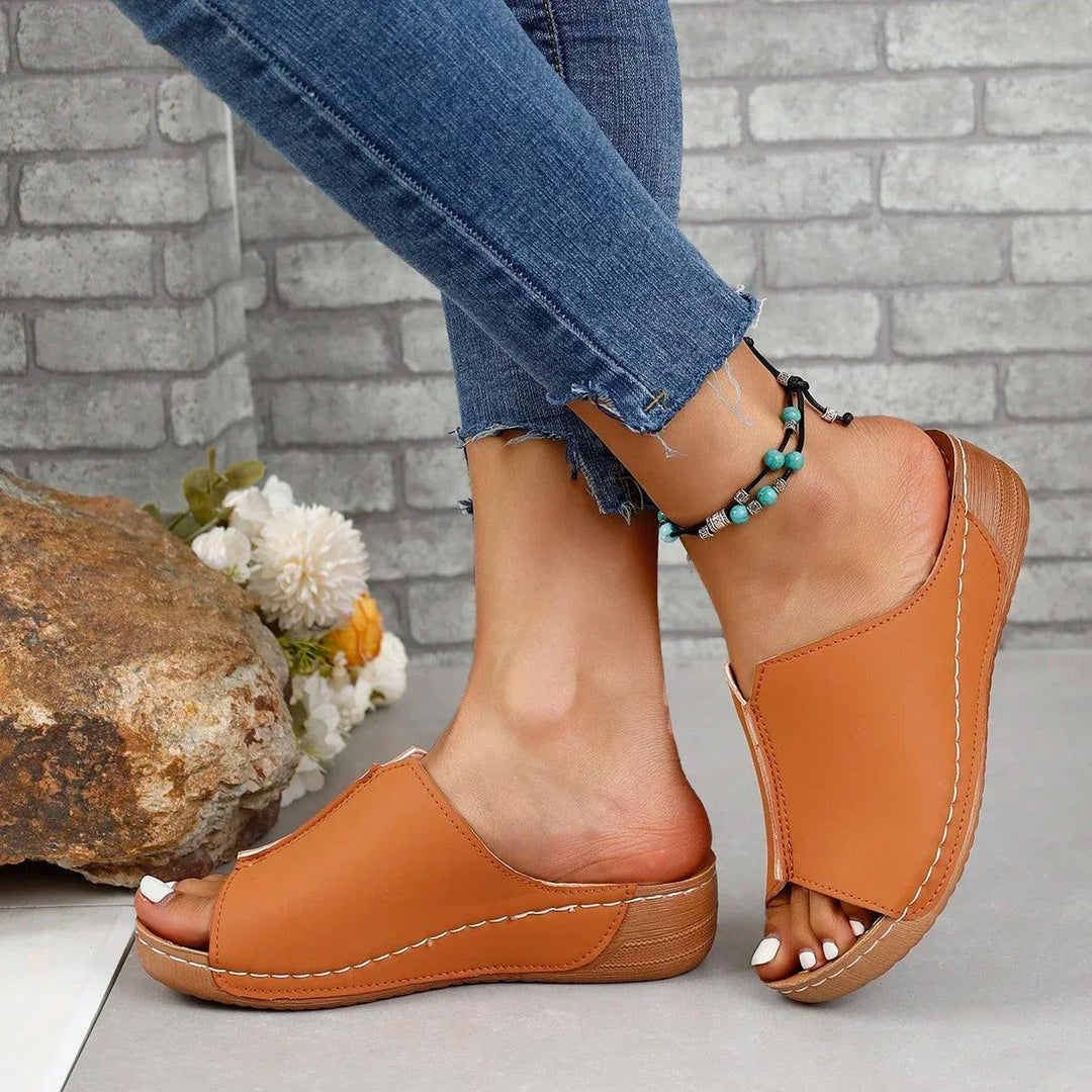 New Open Toe Women's Wedge Sandals White Summer Fashion Breathable Comfortable Sandals Woman Buckle Female Footwear Woman Shoes-THAT FASHION STORE