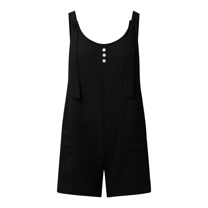 Womens Bohemian Rompers Sleeveless Casual Shorts Jumpsuits Summer Outfits Shorts Overalls Loose Comfy Fashion Playsuits-THAT FASHION STORE