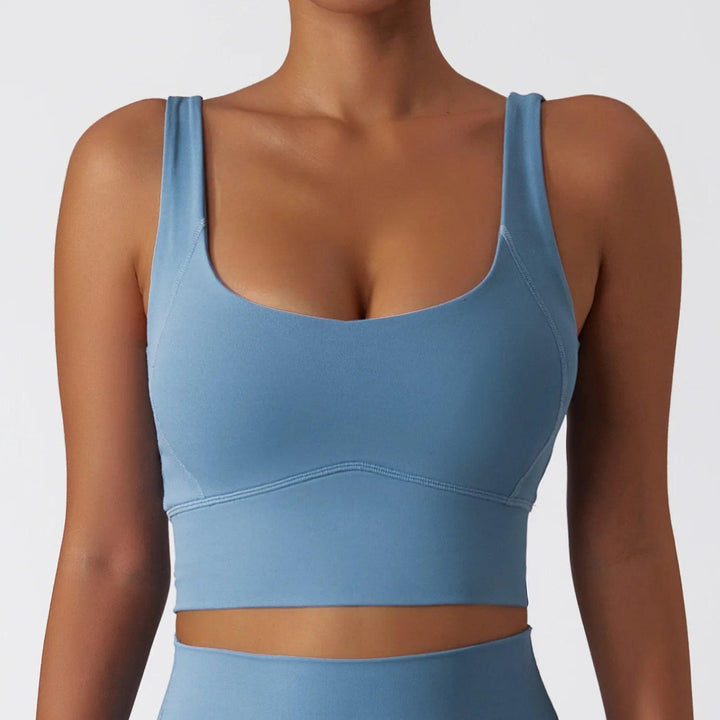 New Nylon Bra Top Women Sexy Tight Sports Bra Gym Fitness Yoga Women's Underwear Chest Pad Removable Anti-shake Women's Bra-THAT FASHION STORE