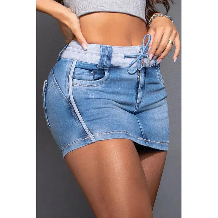 Midiross Denim Mini Shorts Skirts Basic Culotte Sexy Streetwear Woman Quality Summer Spring Bottom-THAT FASHION STORE