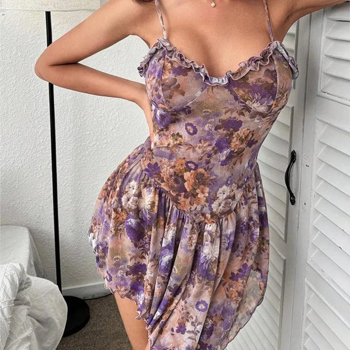 Dress Fragmented European style camisole youth dress short skirt female dresses sexy costume women Female clothing robe femmes-THAT FASHION STORE