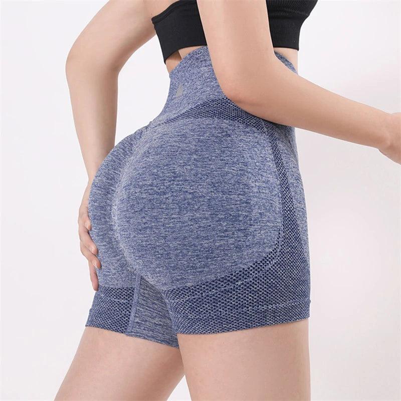 Women Yoga Short Peach Buttocks Pants Fitness Leggings Lady Gym Tight Running Shorts Big Hip High Waist Seamless Shorts For Girl-THAT FASHION STORE