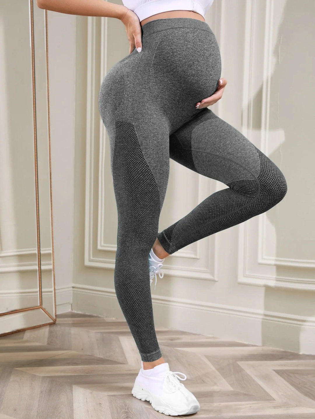 Women's Maternity Leggings Over The Belly Full Length Pregnancy Yoga Pants Active Wear Workout Leggings-THAT FASHION STORE