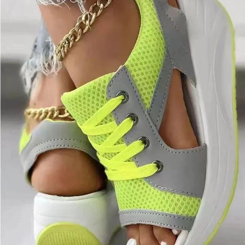 Fashion Women Sandals Summer New Lady Platform Chunky Comfortable Mesh Open Toe Casual Sports Ladies Shoes Plus Size 43-THAT FASHION STORE