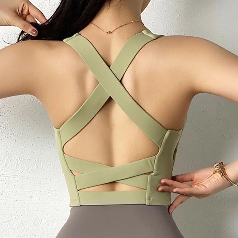 High Impact Sports Bra Zipper Yoga Bras Women Shockproof Push Up Brassiere Spots Top Crop Underwear Fitness Gym Shirt Sportswear-THAT FASHION STORE