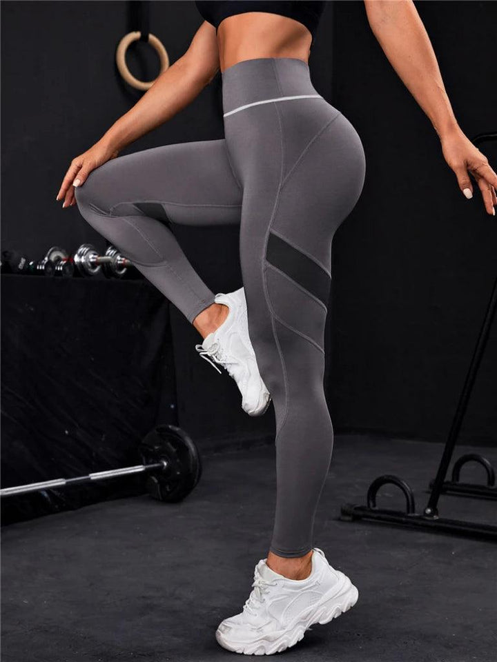 Women Gym Yoga Butt Lifting Leggings High Waist Quick Dry Sports Pants With Elastic Waistband Exercise Trousers Workout Leggings-THAT FASHION STORE