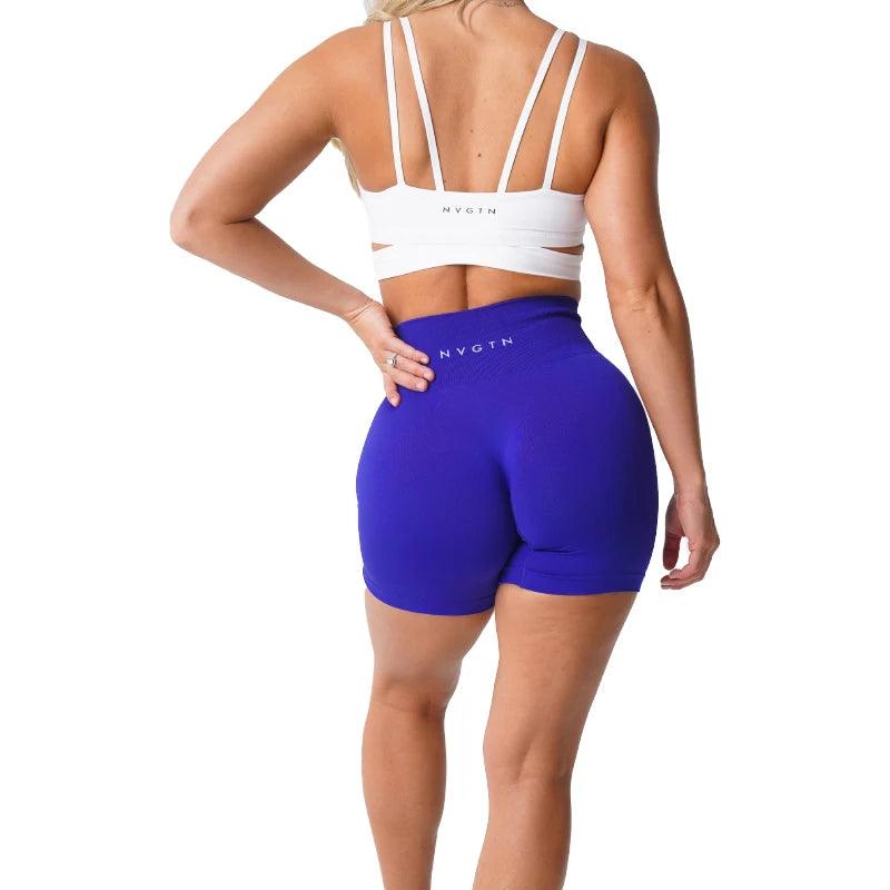 NVGTN Spandex Solid Seamless Shorts Women Soft Workout Tights Fitness Outfits Yoga Pants Gym Wear-THAT FASHION STORE