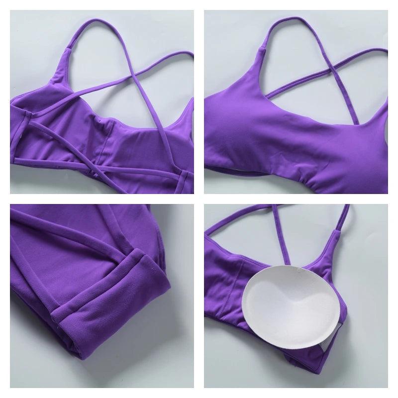 Super Soft Fabric Back Cross Sports Bra Gym Top Women Higher Quality Yoga Clothes Women Fitness Running Bra Workout Yoga Bra-THAT FASHION STORE