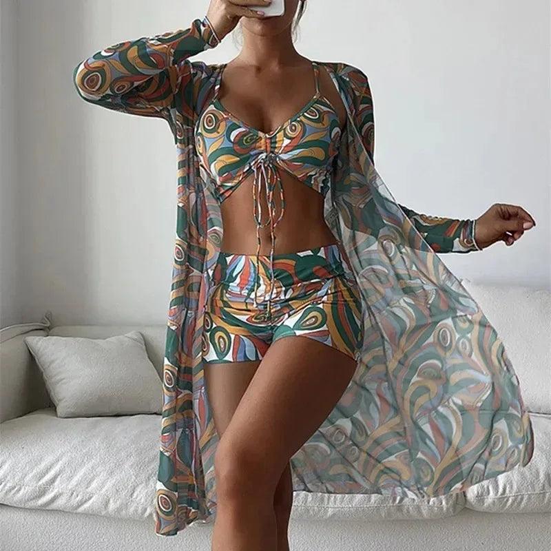 2024 Separate Swimsuits Tankini Set Female Swimwear Sports Beach Wear Two-Piece Bathing Suits Girls Pool Women Swimming Suit-THAT FASHION STORE