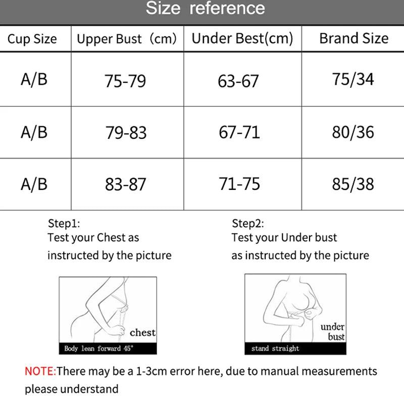 Sexy Women Cotton Push Up Gathered Bra Deep V Underwire Ladied Brassiere Lingerie Solid Bras Backless Intimate Underwear-THAT FASHION STORE